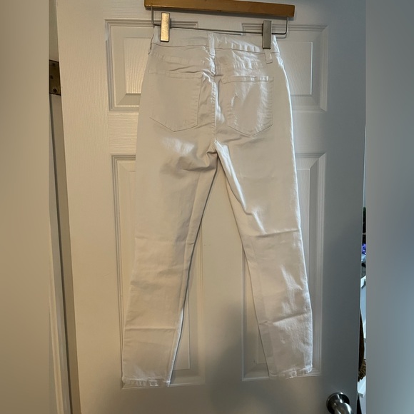 Mid Rise White Ripped Denim Jeans - Picture 6 of 7